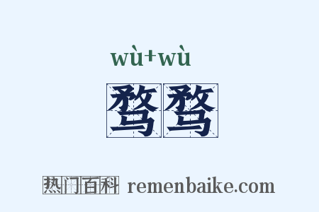 骛骛是什么意思的图片